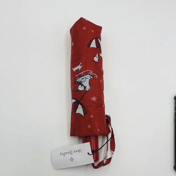 Brand New Vera Bradley Beary‎ Merry Red Umbrella For Women Christmas Theme - Picture 4 of 4